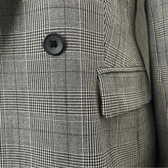 Banana Republic Double Breasted Houndstooth Blazer Size 6P - Picture 7 of 11